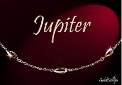 Jupiter - náramek zlacený